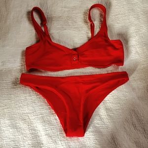 Red Tavik Two-piece Swimsuit